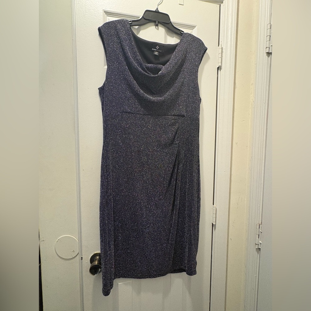 Elegant Silver Sleeveless Dress